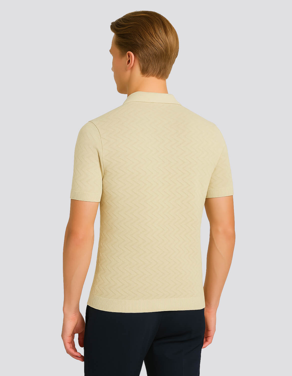 Lightweight Woven Polo Tee