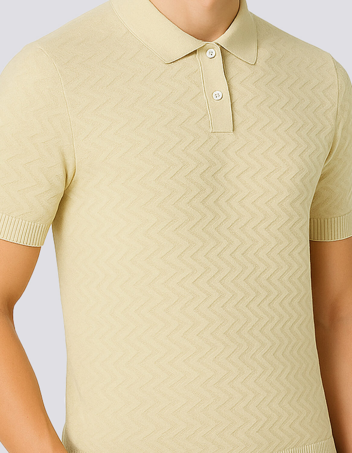 Lightweight Woven Polo Tee