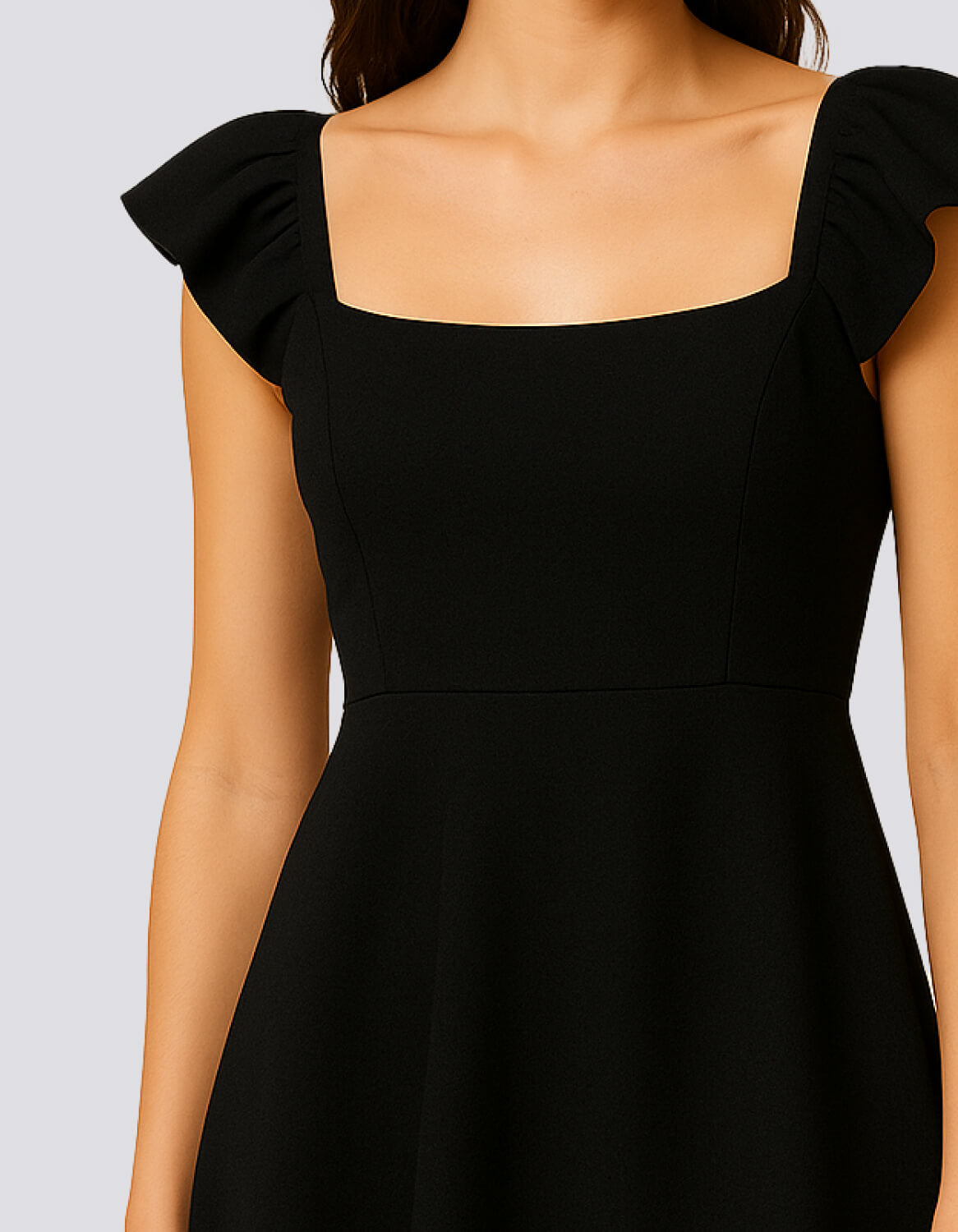 Flutter Sleeve Fit & Flare Dress