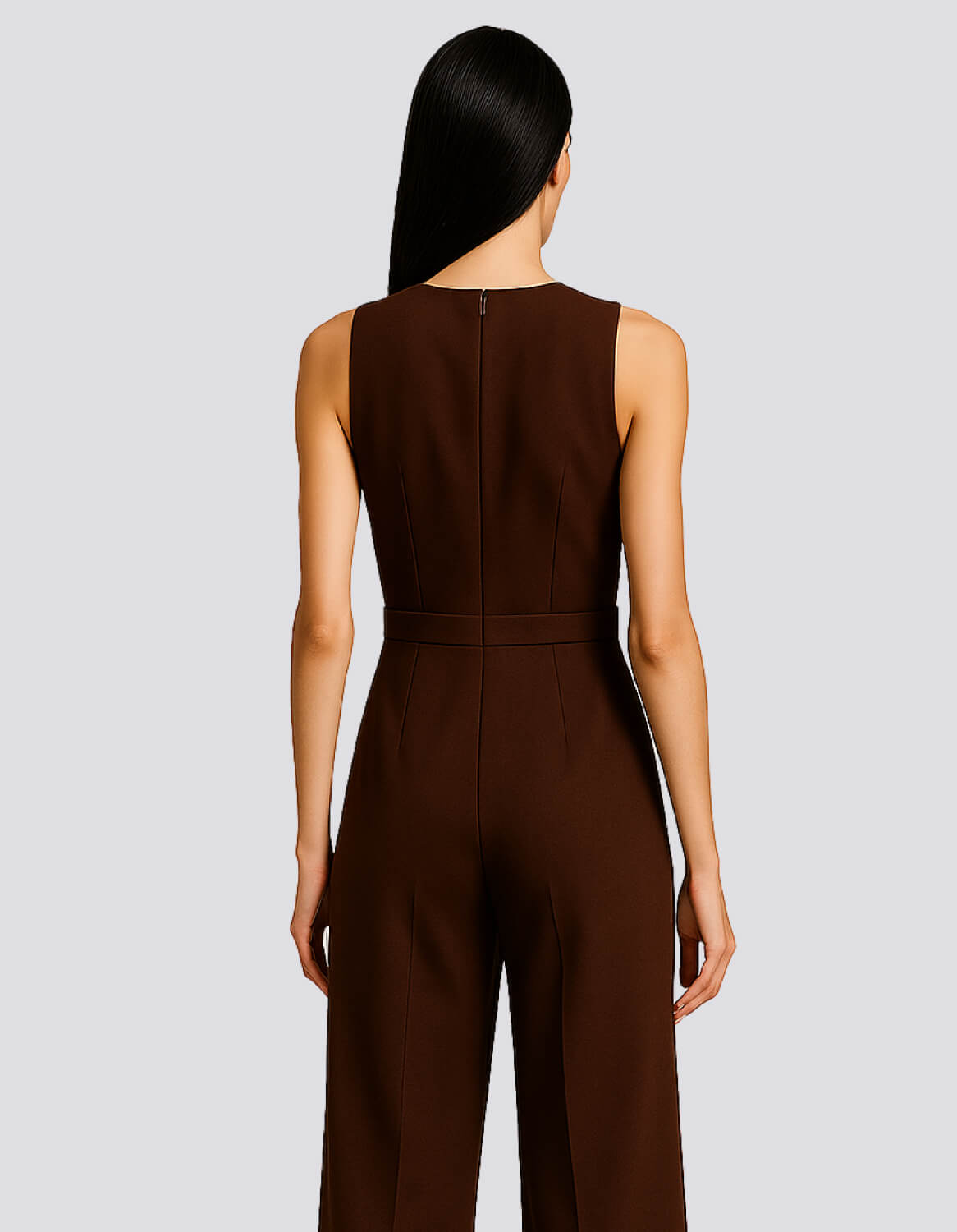 Clean Line Crepe Jumpsuit