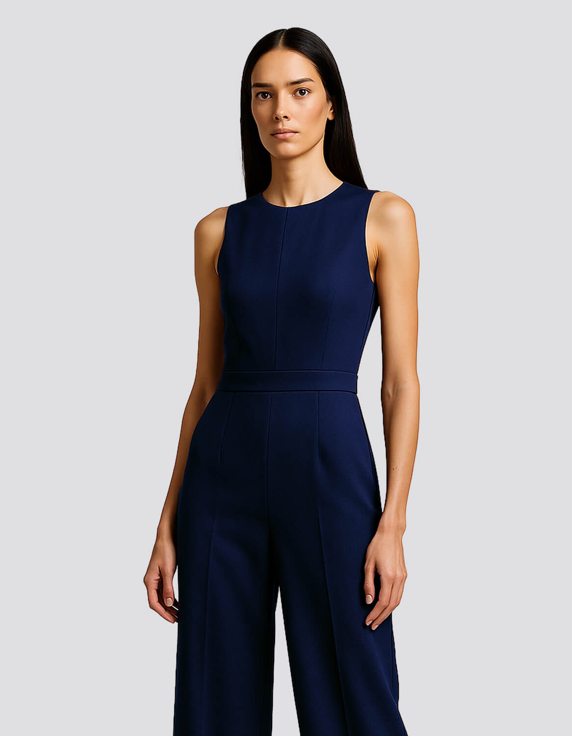 Clean Line Crepe Jumpsuit